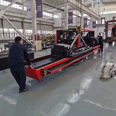 Máquina de corte de tubos de metal com controle CNC e consumo
