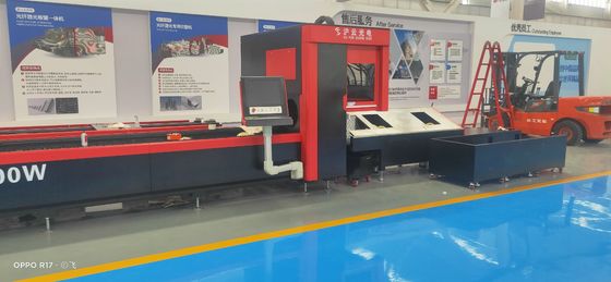 Máquina de corte de tubos de metal com controle CNC e consumo
