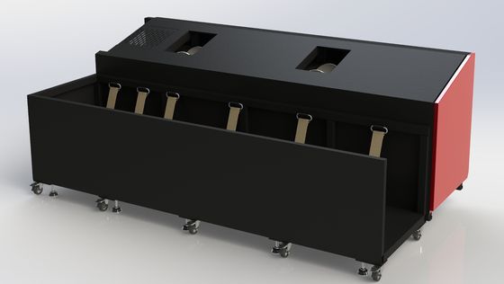 Máquina de corte de tubos de metal com controle CNC e consumo