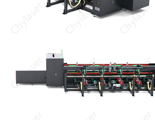 Máquina de corte de metais industriais de alta precisão com dois chucks