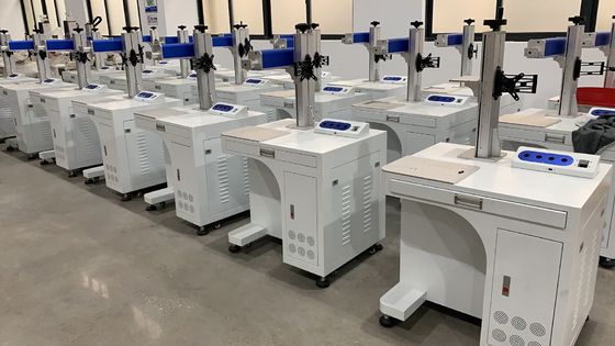 Máquina de gravação a laser de gabinete de metal 30w 50w para marcação de logotipo em metal e não metal