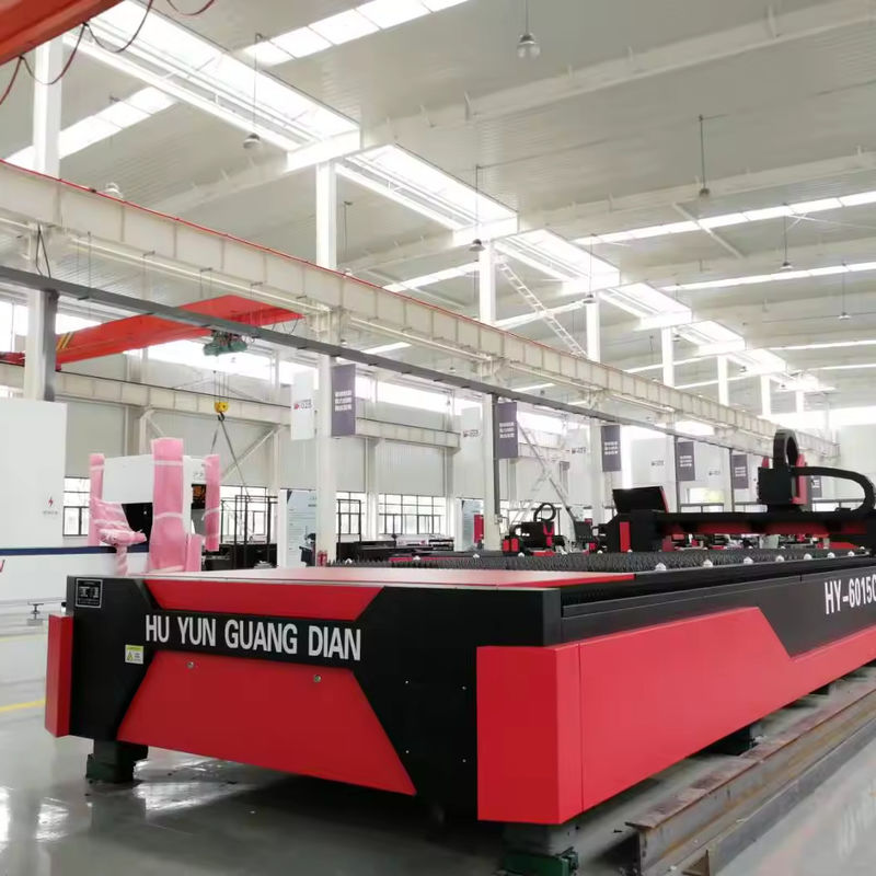 Máquina de corte a laser de chapa de aço inoxidável Dst-4 de mesa única de fibra de metal 6015